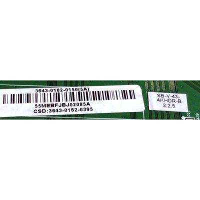 MAIN PARA TV SUNBRITE TV / NUMERO DE PARTE 3643-0182-0150 / 0171-2272-6975 / 3643-0182-0395 / MODELO SB-V-43-4KHDR-B - Imagen 3